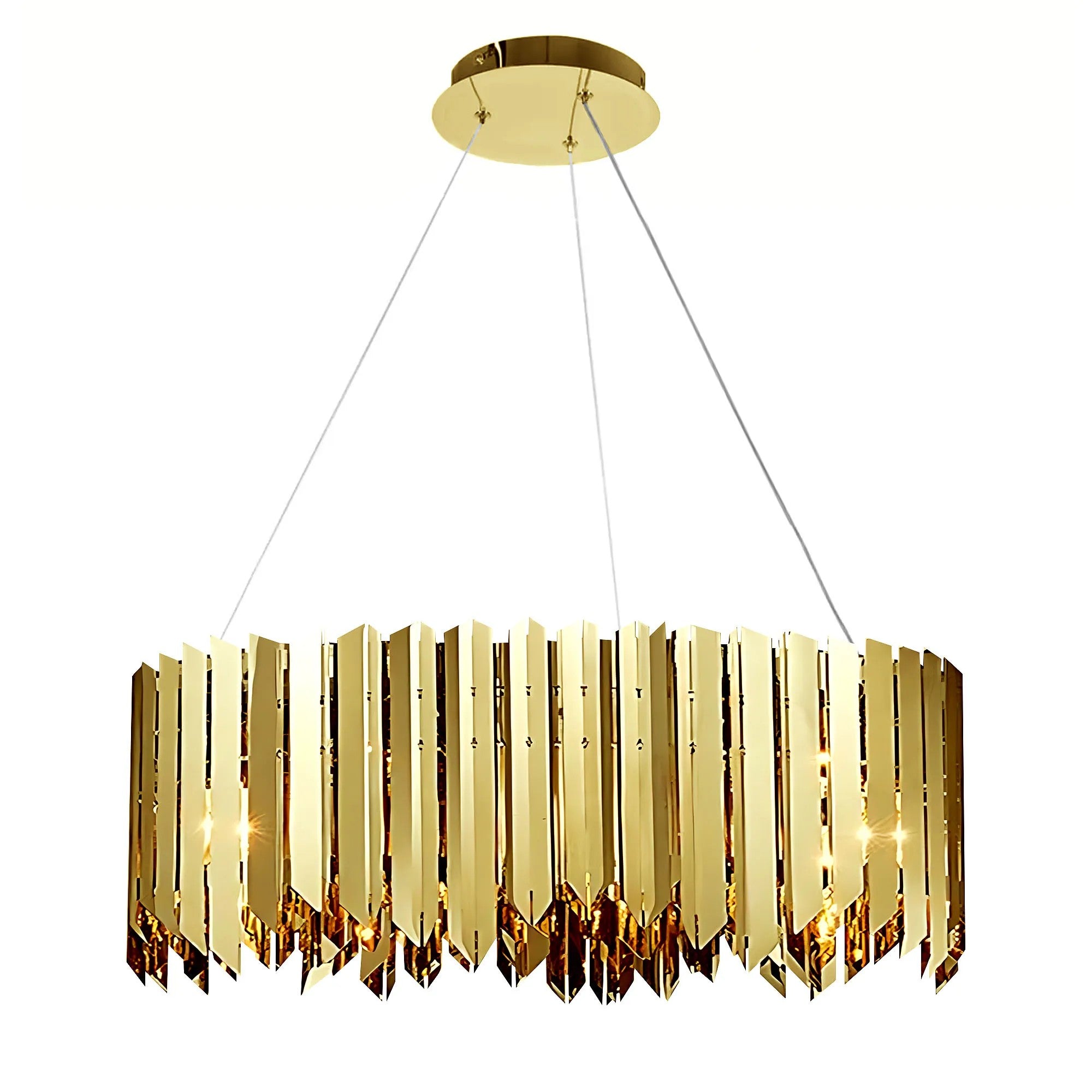 Lampa Wisząca Metalowa APP1764-8CP GOLD 1