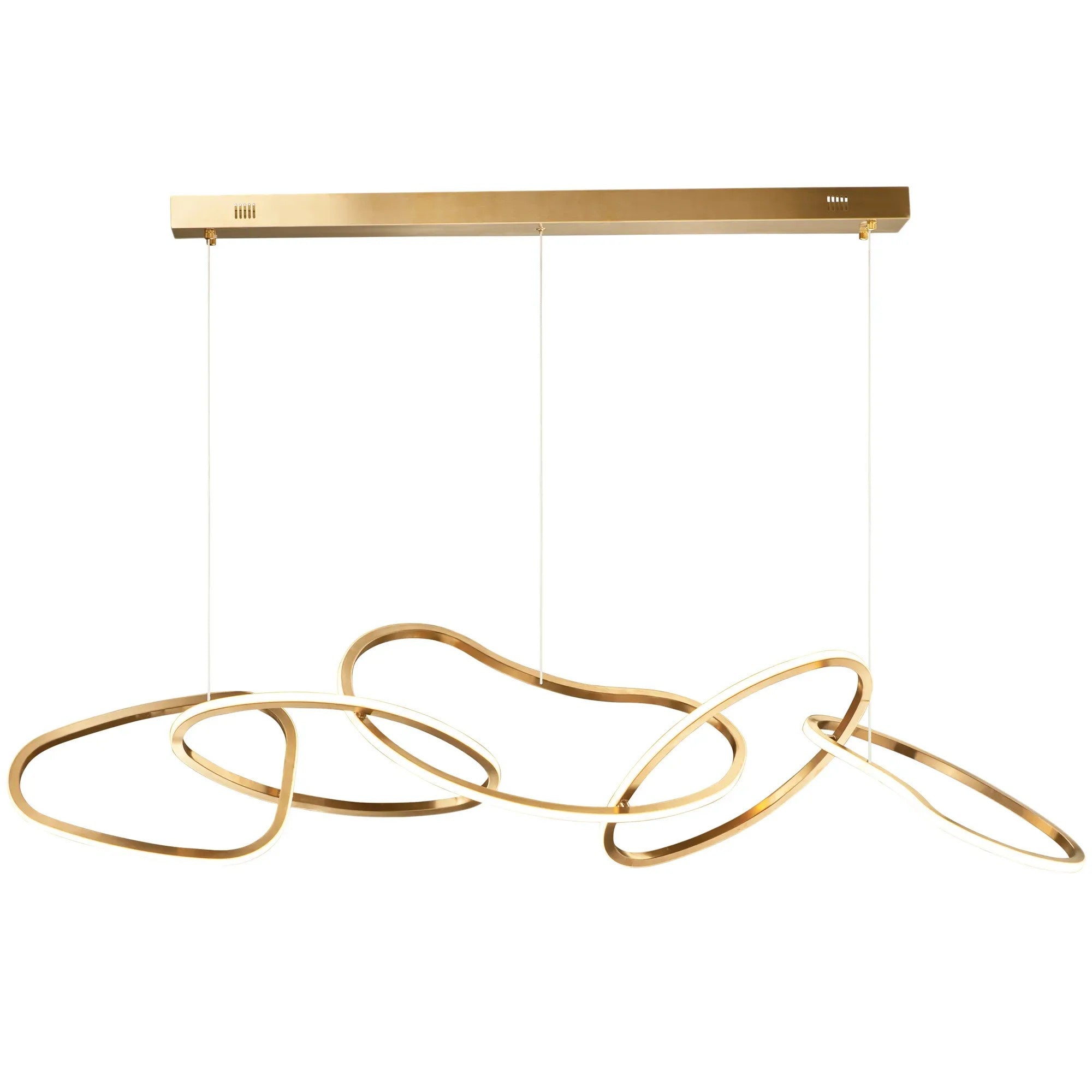 LAMPA WISZĄCA LED LHJ050-CP T ZŁOTA 1