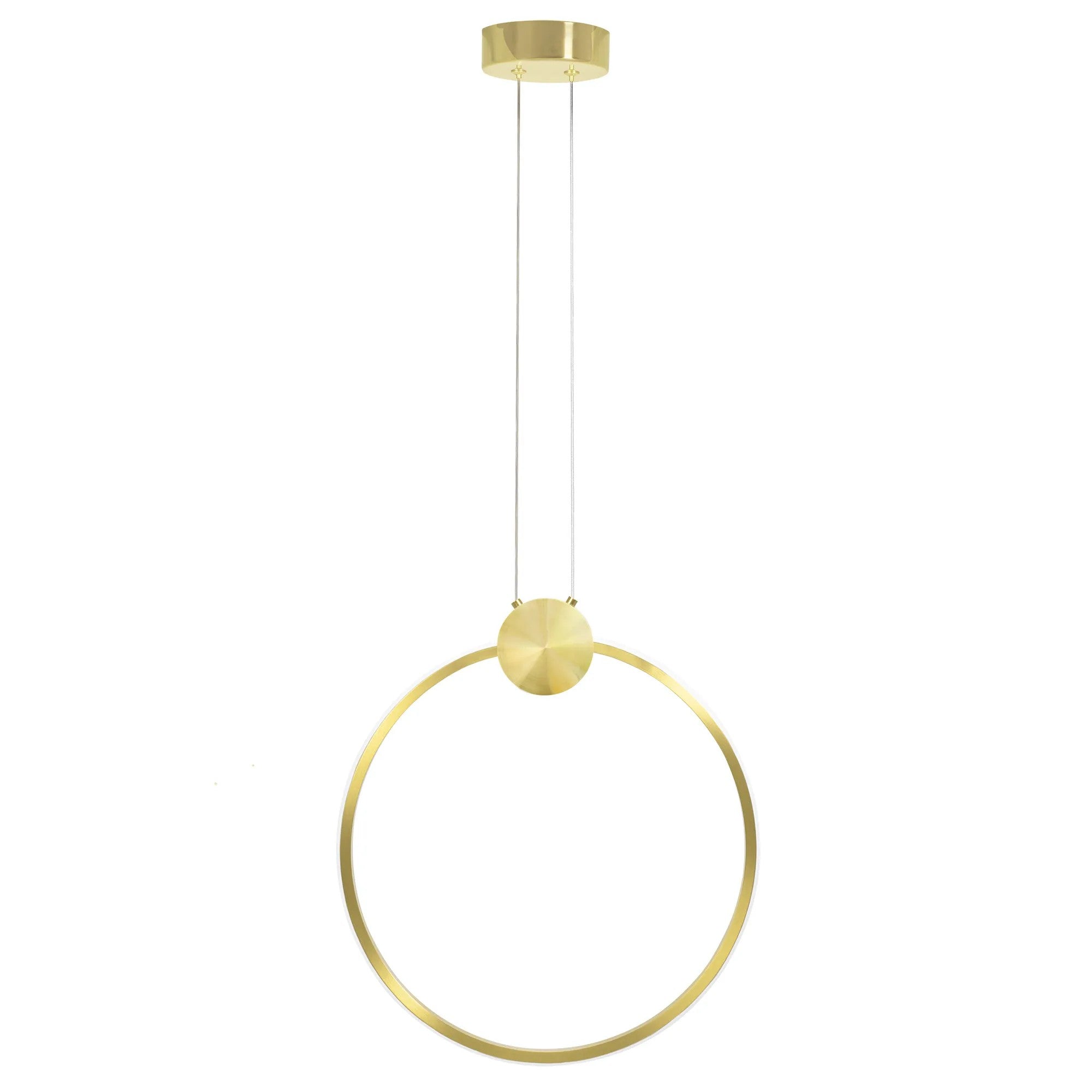 LAMPA SUFITOWA WISZĄCA LED APP1396-CP GOLD 40cm 1