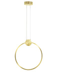LAMPA SUFITOWA WISZĄCA LED APP1396-CP GOLD 40cm 1