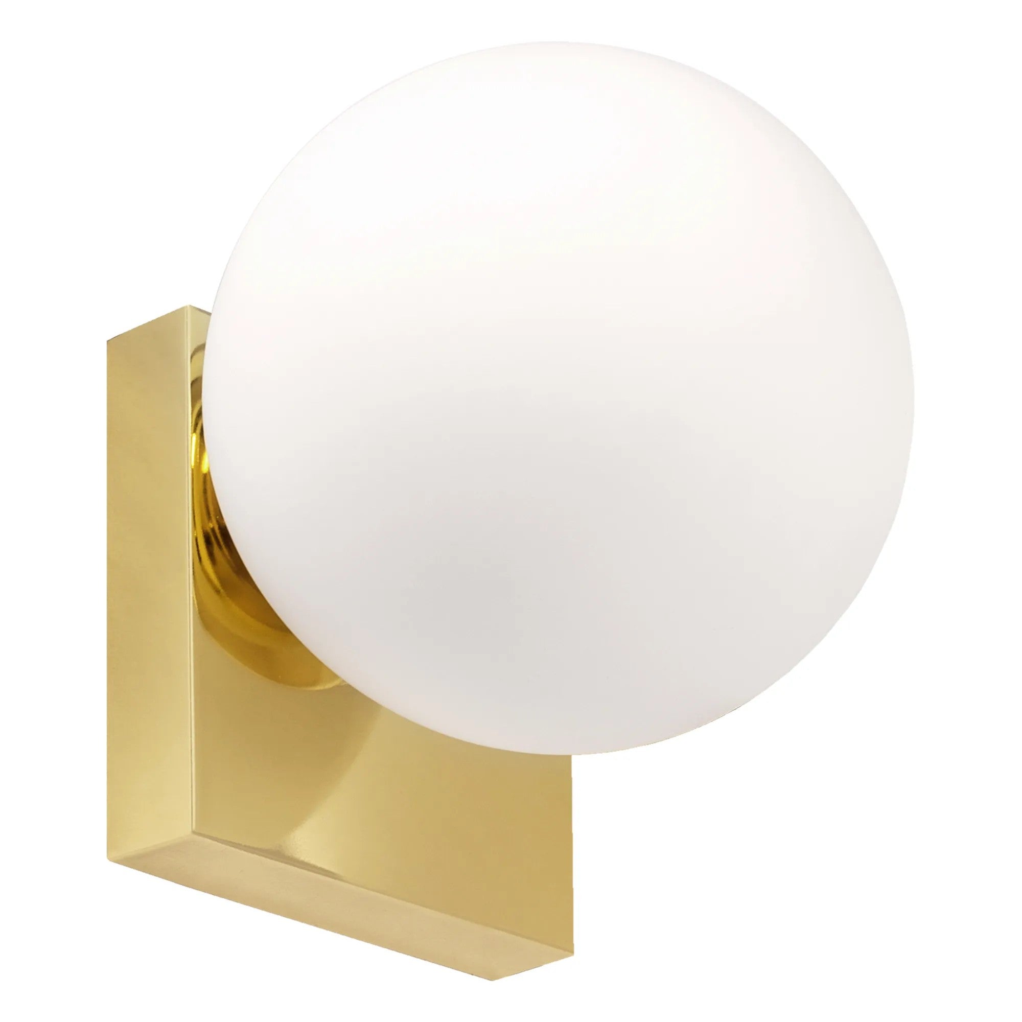 Lampa Ścienna Kinkiet Szklana Kula APP1009-1W Złota 1
