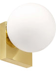 Lampa Ścienna Kinkiet Szklana Kula APP1009-1W Złota 1