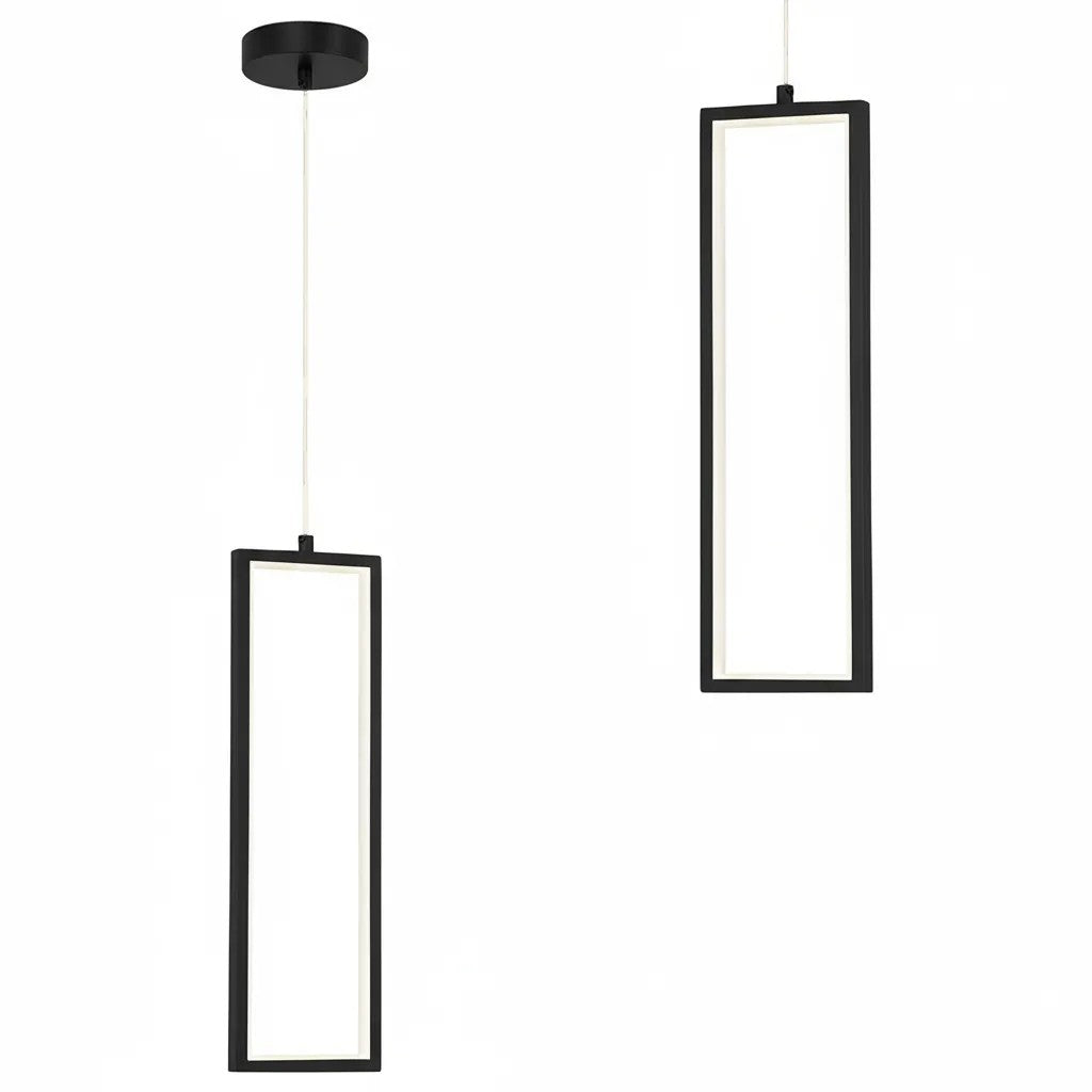 LAMPA SUFITOWA WISZĄCA LED LHJ083-1CP CZARNA 1