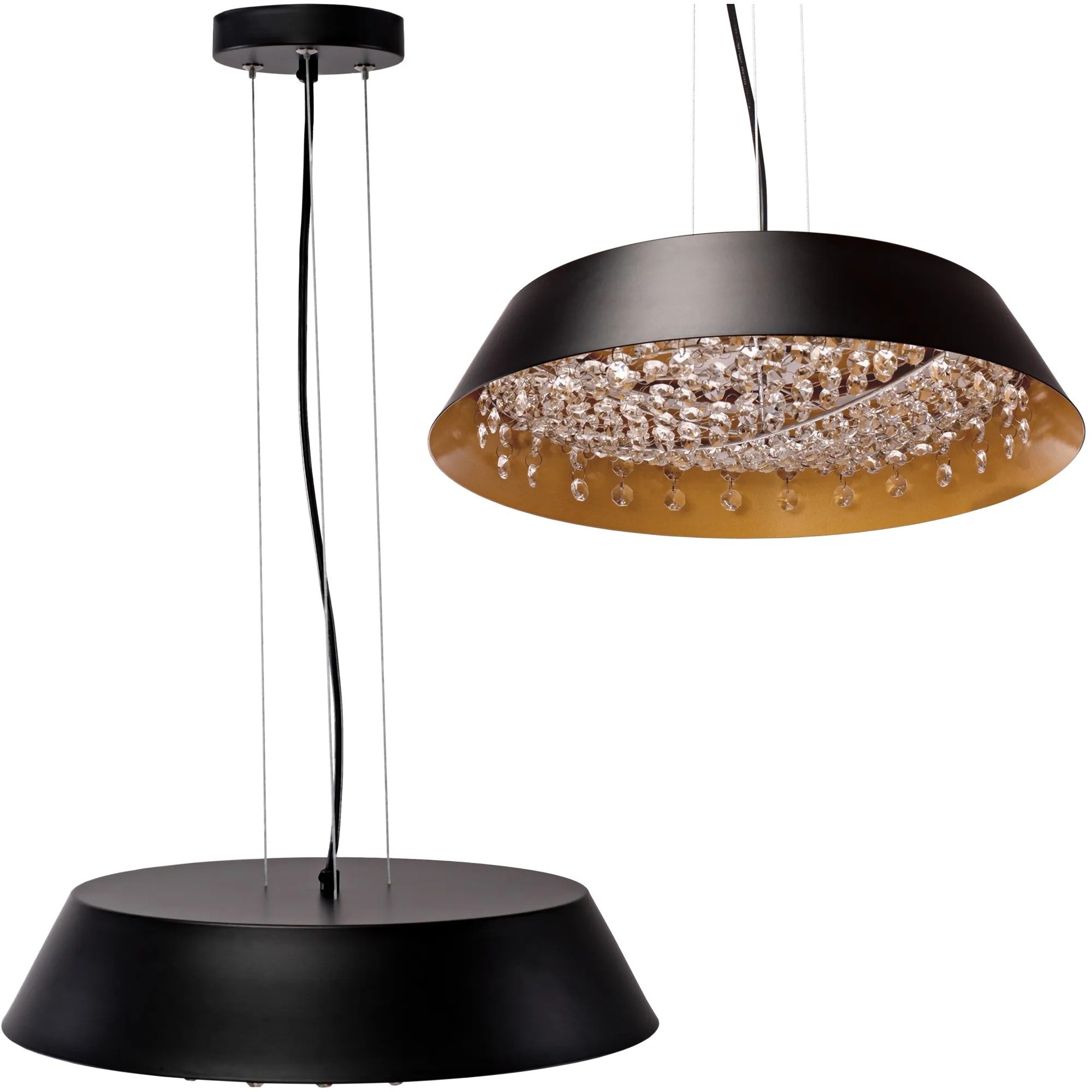 Lampa Wisząca Z Kryształami APP1028-CP 1