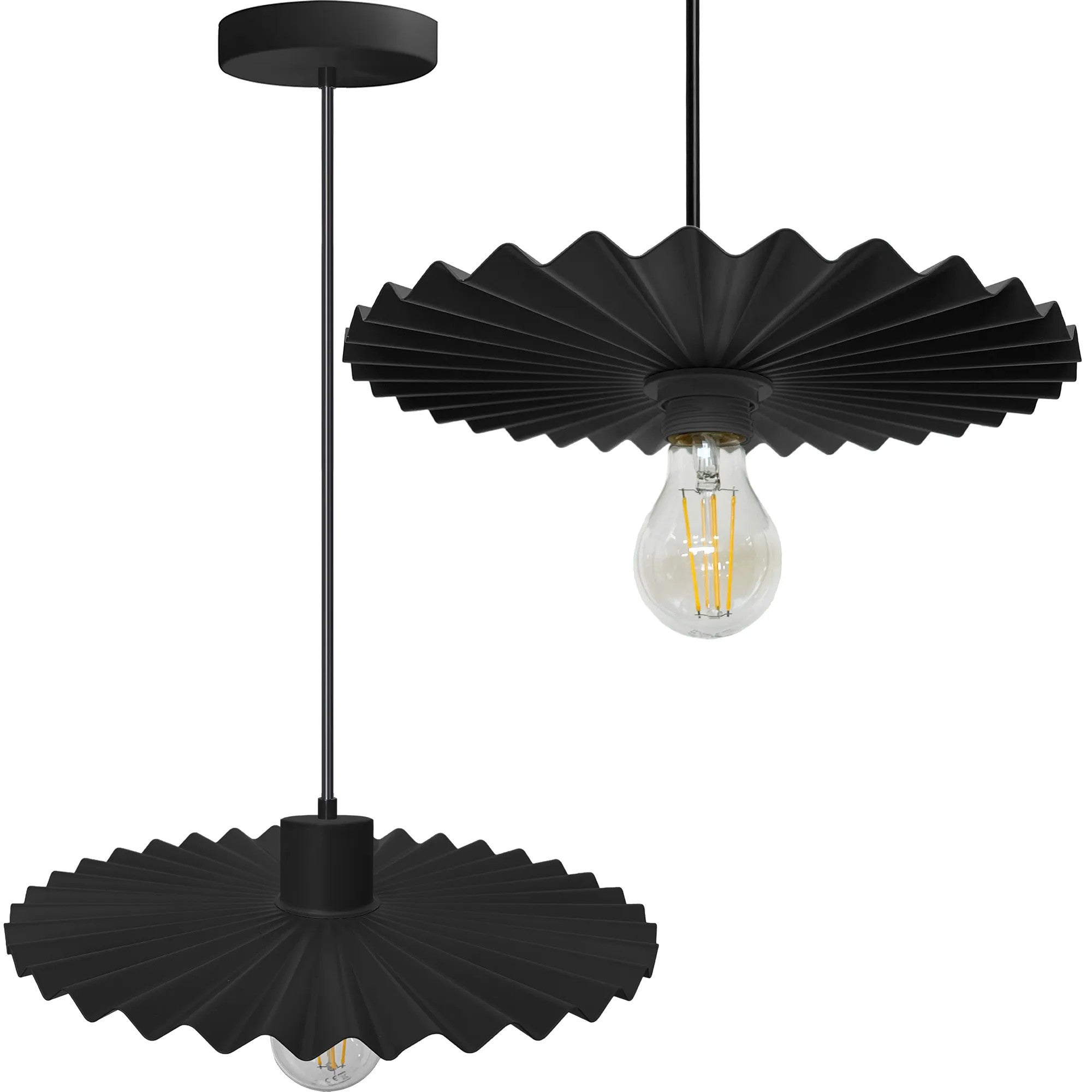 LAMPA SUFITOWA WISZĄCA APP1353-1CP Czarny 1