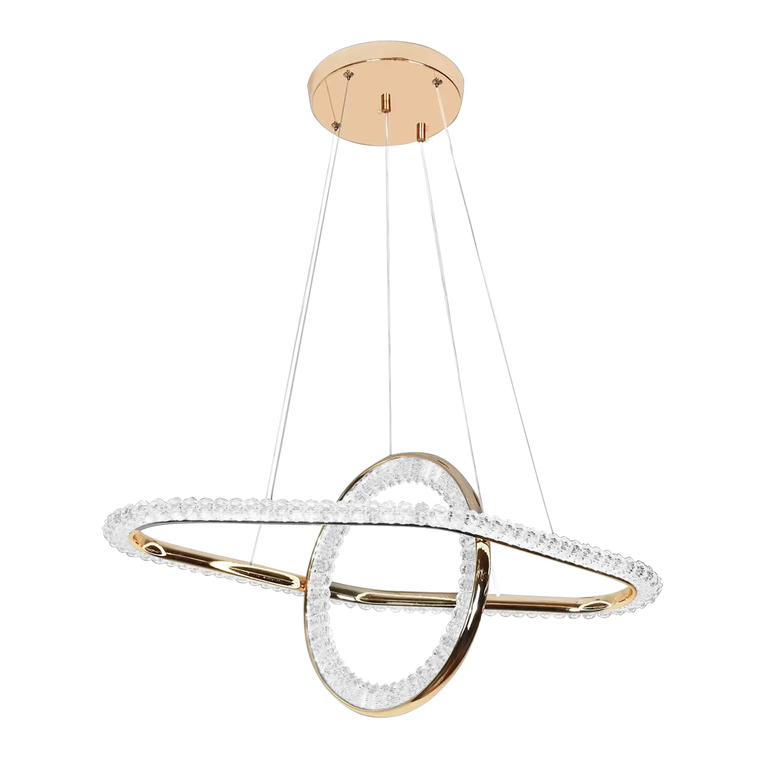 LAMPA WISZĄCA LED G034-CP ZŁOTA 1