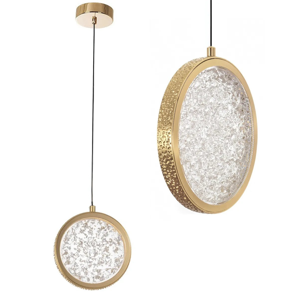 LAMPA WISZĄCA KRYSZTAŁOWA LED G089-1CP Złota 1