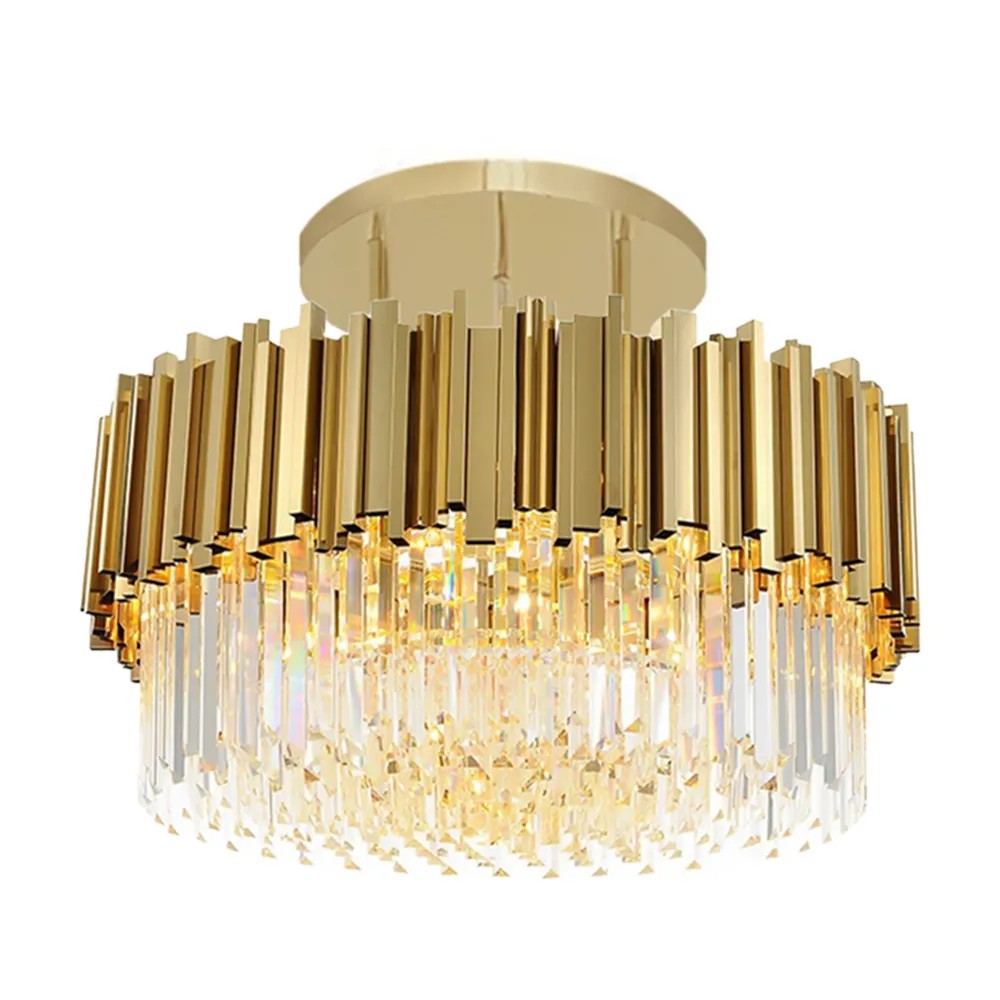 Lampa Sufitowa Plafon Kryształowa APP1100-4CP Złota 1