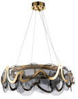 Lampa Sufitowa Wisząca APP1545-8CP Złota Szczotkowana 1