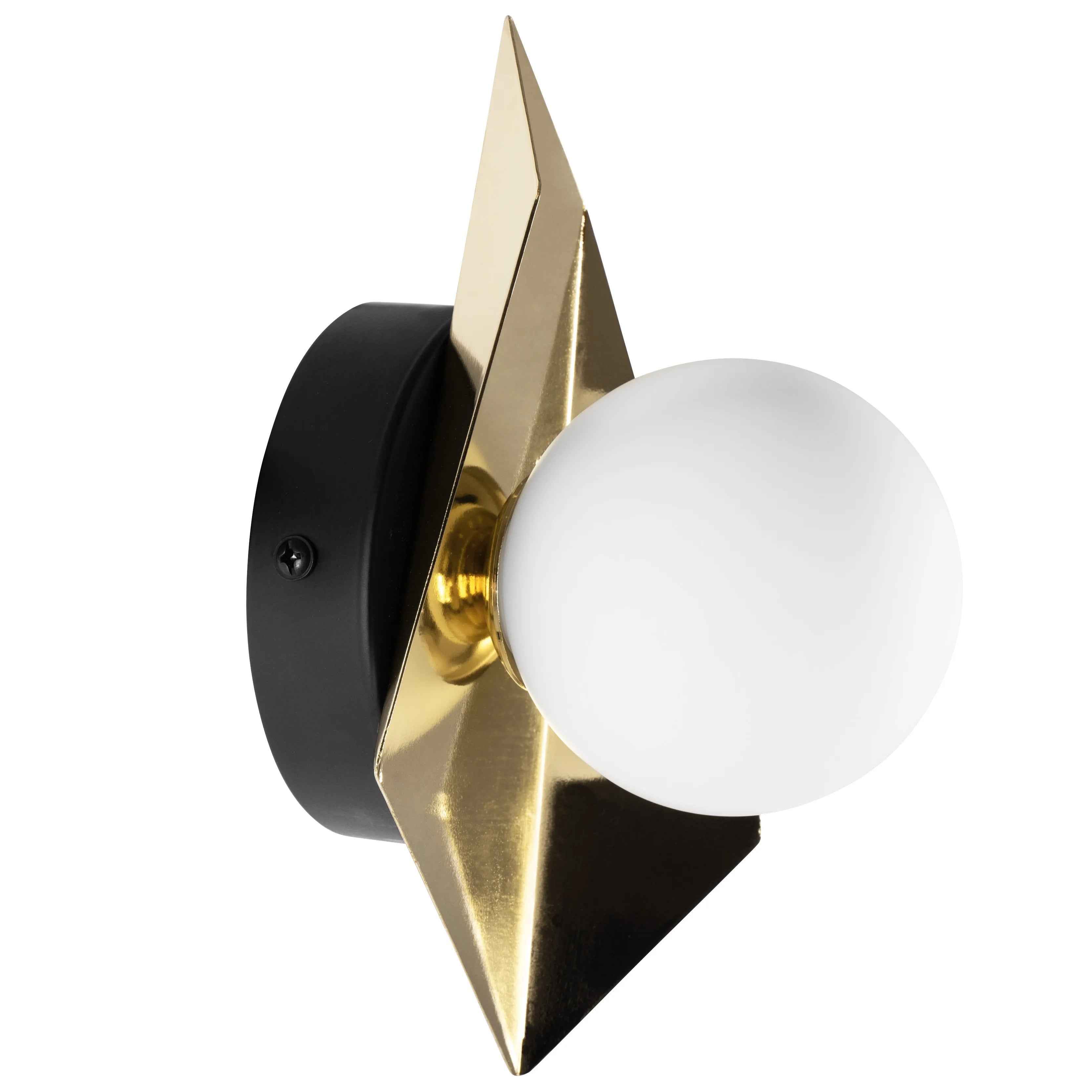 LAMPA ŚCIENNA KINKIET APP1411-W CZARNO/ZŁOTA 1