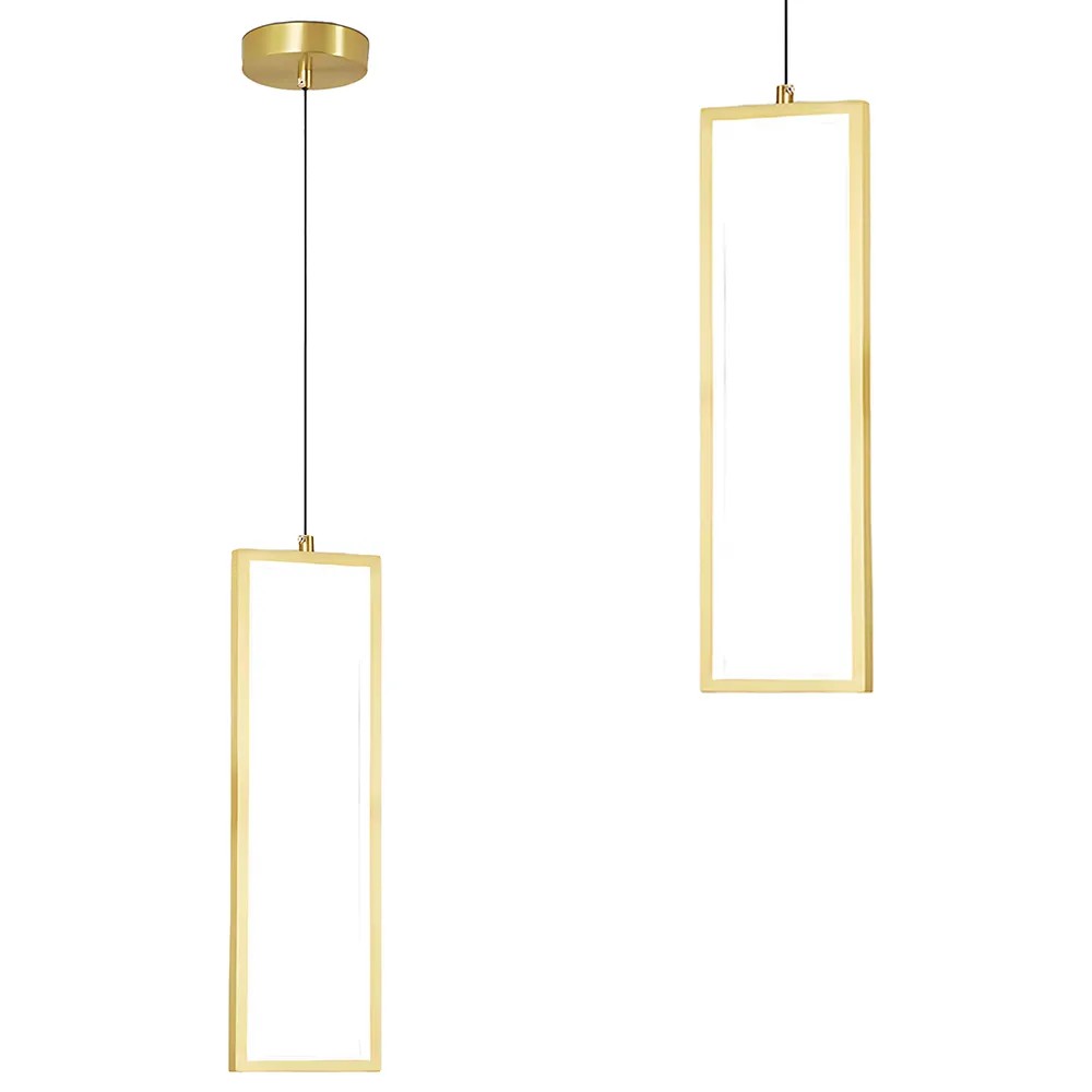 LAMPA SUFITOWA WISZĄCA LED LHJ084-1CP ZŁOTA 1