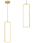 LAMPA SUFITOWA WISZĄCA LED LHJ084-1CP ZŁOTA 1