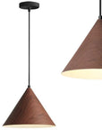 LAMPA SUFITOWA WISZĄCA APP1443-1CP DARK WOOD 1