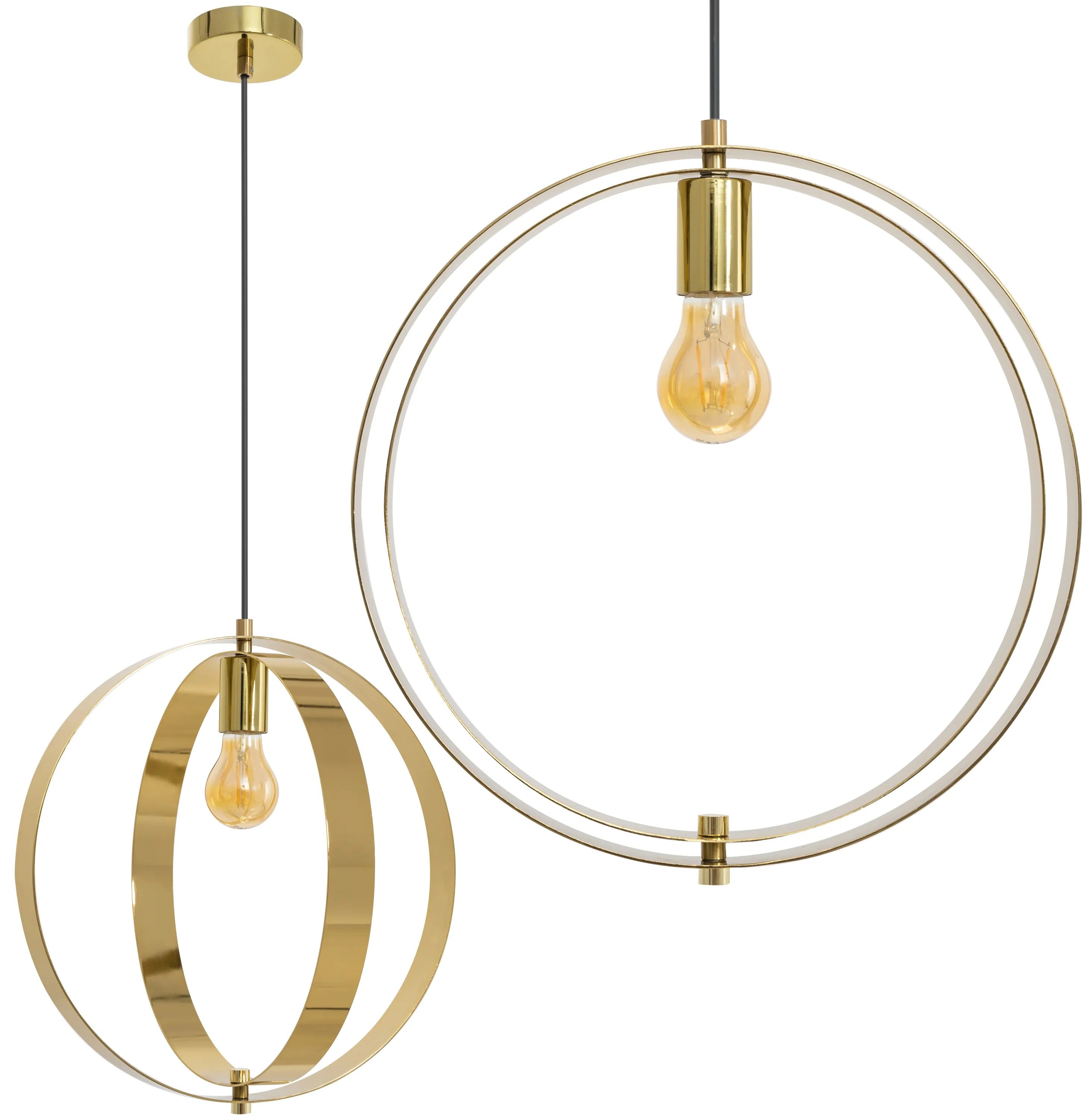 LAMPA SUFITOWA WISZĄCA GLAMOUR APP961-1CP Złota 1