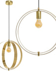 LAMPA SUFITOWA WISZĄCA GLAMOUR APP961-1CP Złota 1