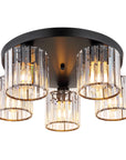 Lampa Sufitowa Kryształowa EBT023-5C CZARNA 1