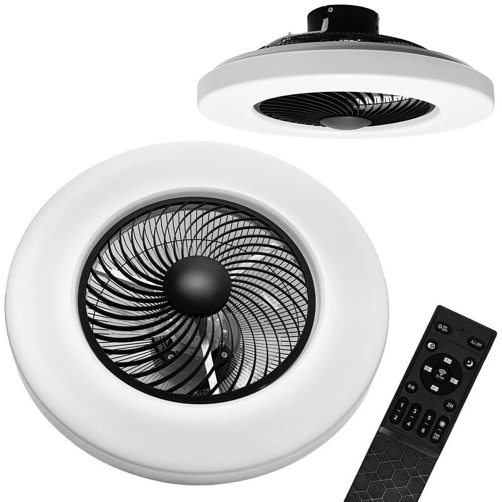 Lampa Z Wiatrakiem APP1552-C BLACK 1