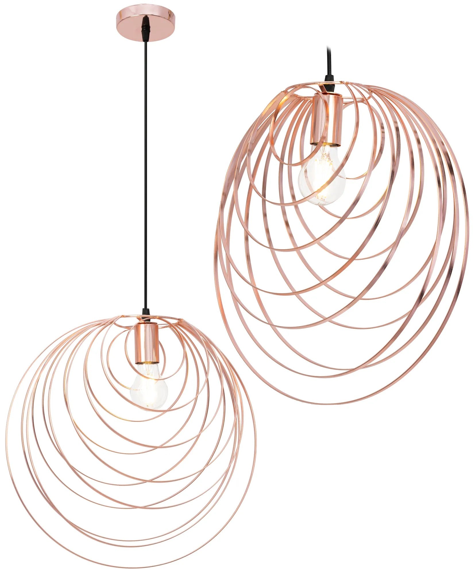 LAMPA SUFITOWA GEOMETRYCZNA APP427-1CP Rózowe Złoto 1