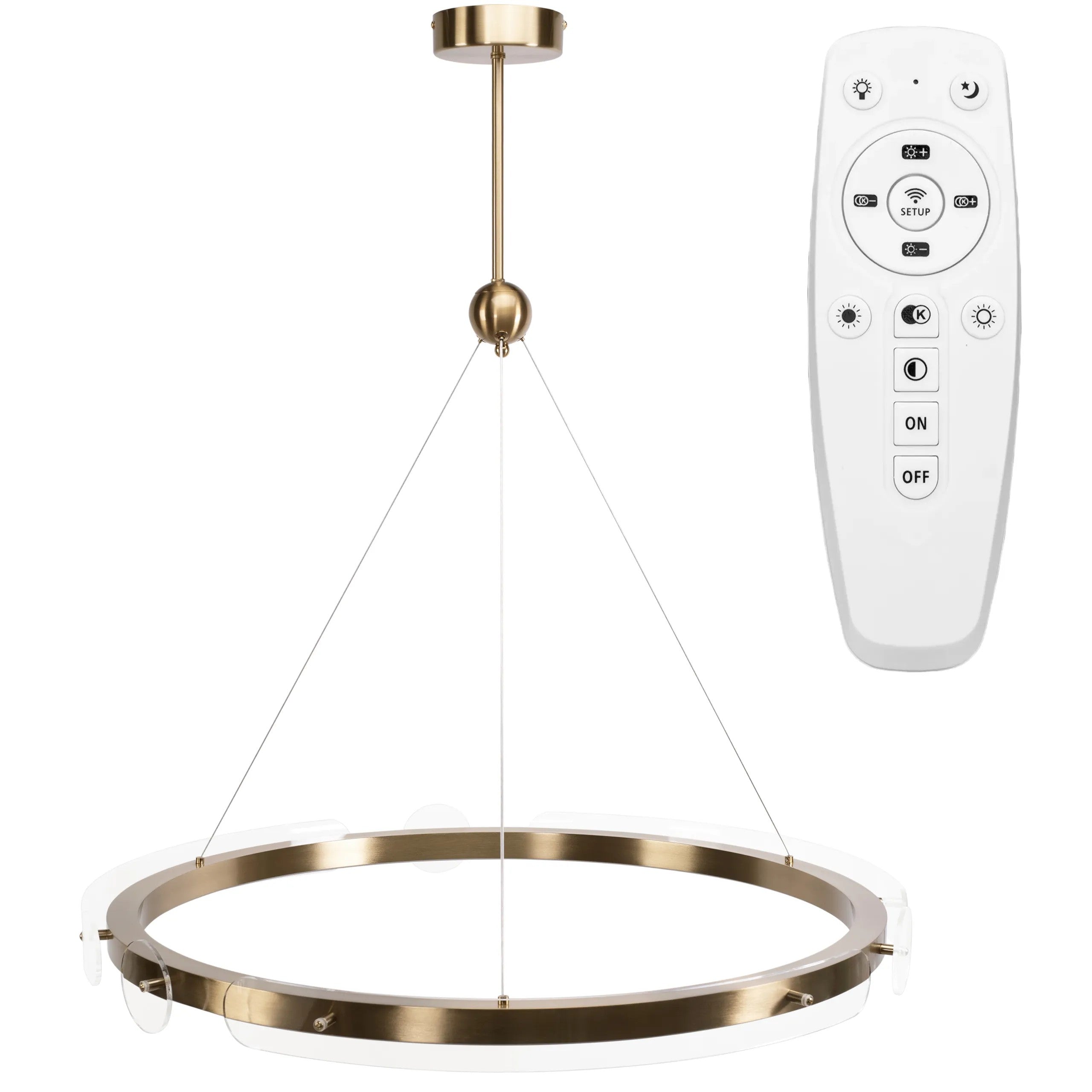 Lampa Wisząca LED APP1549-CP + Pilot 1