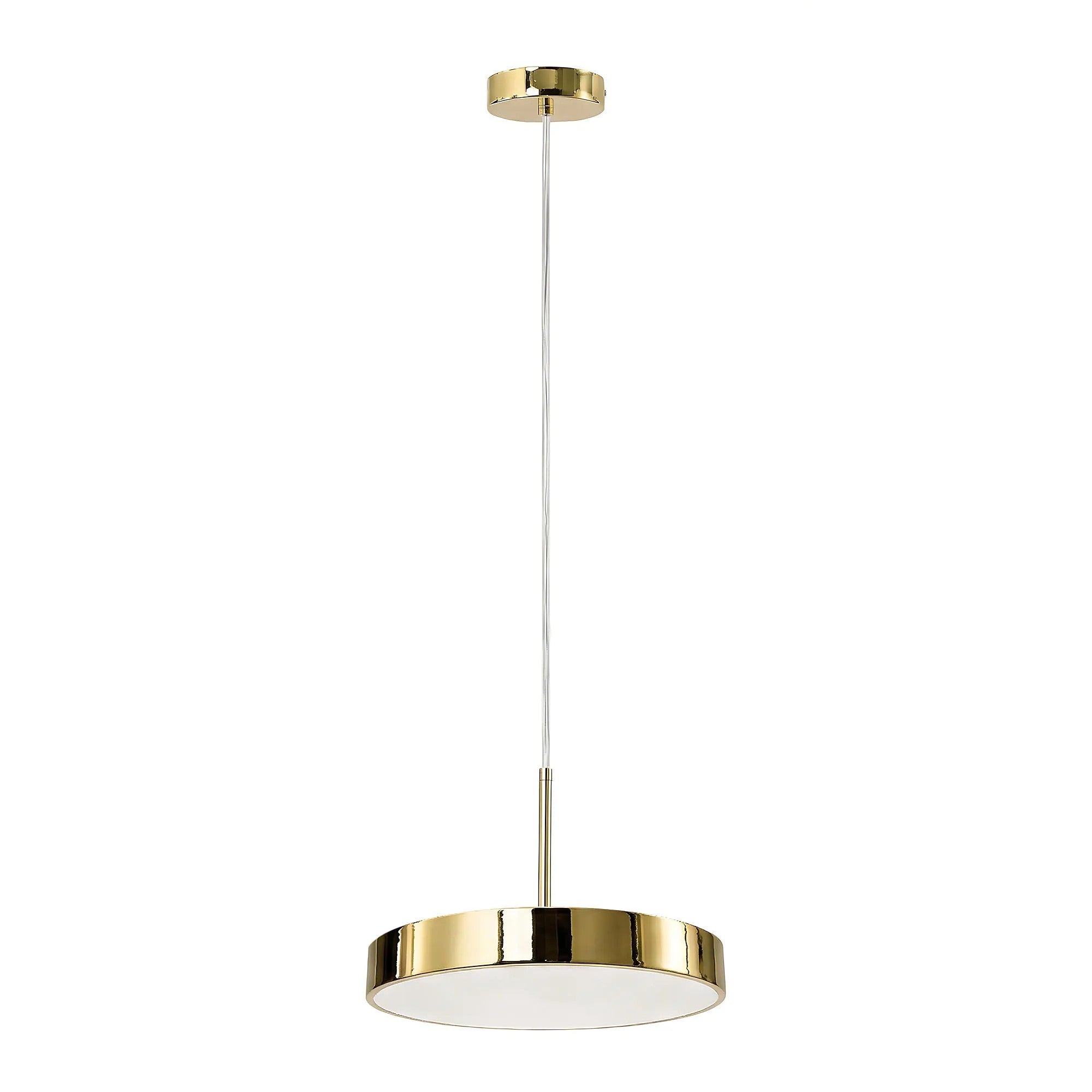 LAMPA SUFITOWA WISZĄCA LED APP1686-1CP 30CM ZŁOTA 1
