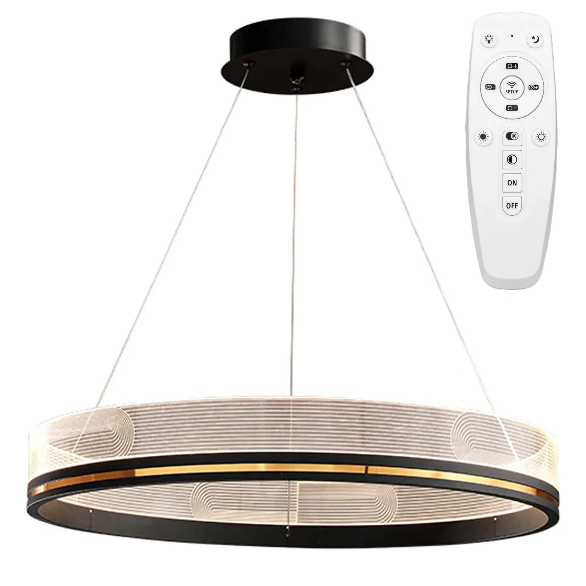 Lampa Wisząca LED APP1192-CP Czarno Złota 1