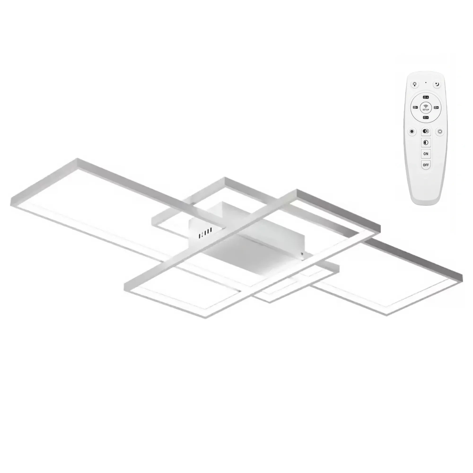Lampa Sufitowa Nowoczesna LED + PILOT APP660 Biała 1