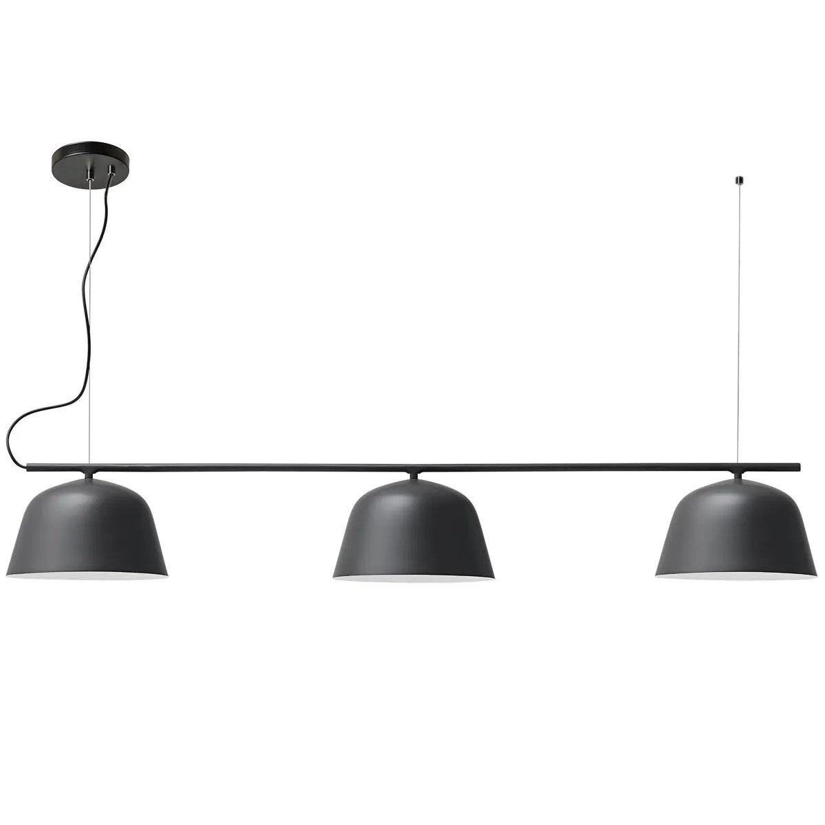 LAMPA SUFITOWA WISZĄCA APP1478-3CP BLACK 1