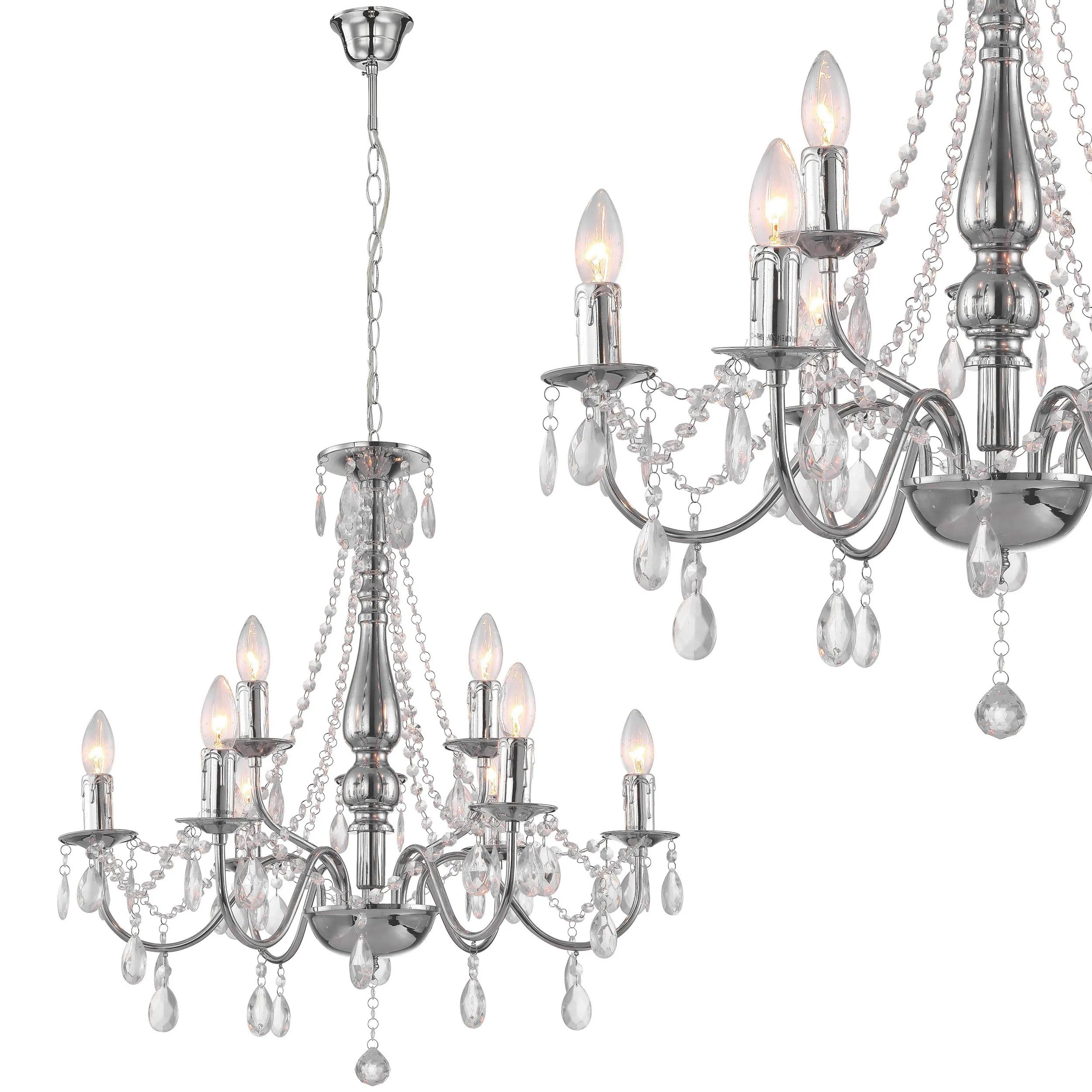 LAMPA SUFITOWA WISZĄCA EBT016-9CP CHROM 1