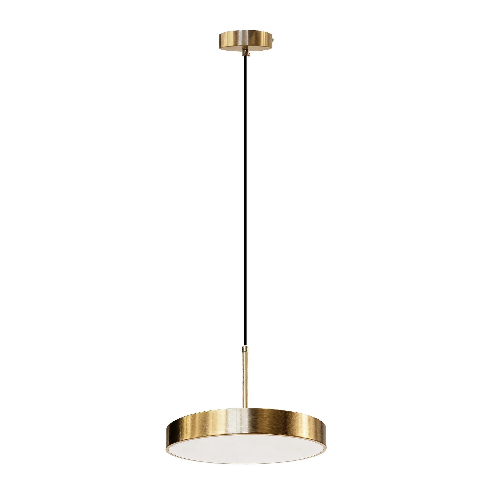 LAMPA SUFITOWA WISZĄCA LED APP1687-1CP 30CM ZŁOTA SZCZOTKOWANA 1