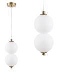Lampa Sufitowa Wisząca LED LHJ117-2CP Złota Szczotkowana 1
