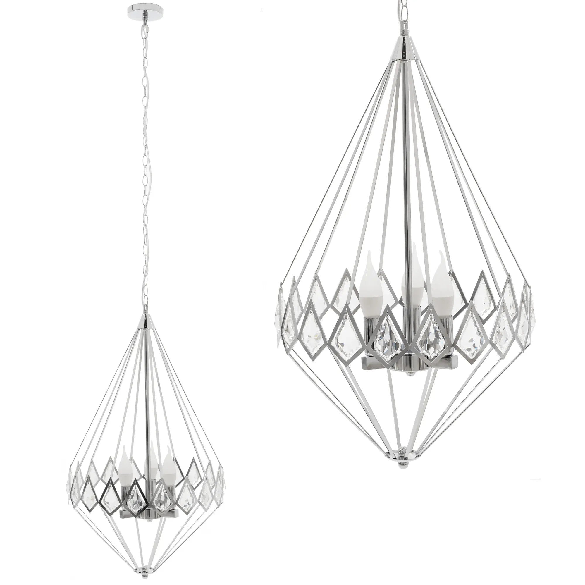 LAMPA WISZĄCA KRYSZTAŁOWA DIAMENT APP767-3CP 1