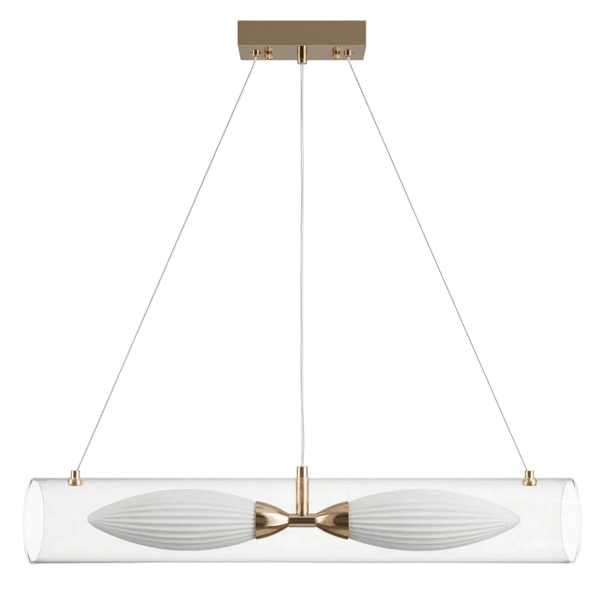LAMPA SUFITOWA WISZĄCA G152-2CP ZŁOTA 1