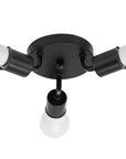 Lampa Sufitowa Potrójna Plafon Metalowa APP701-3C Czarna 1