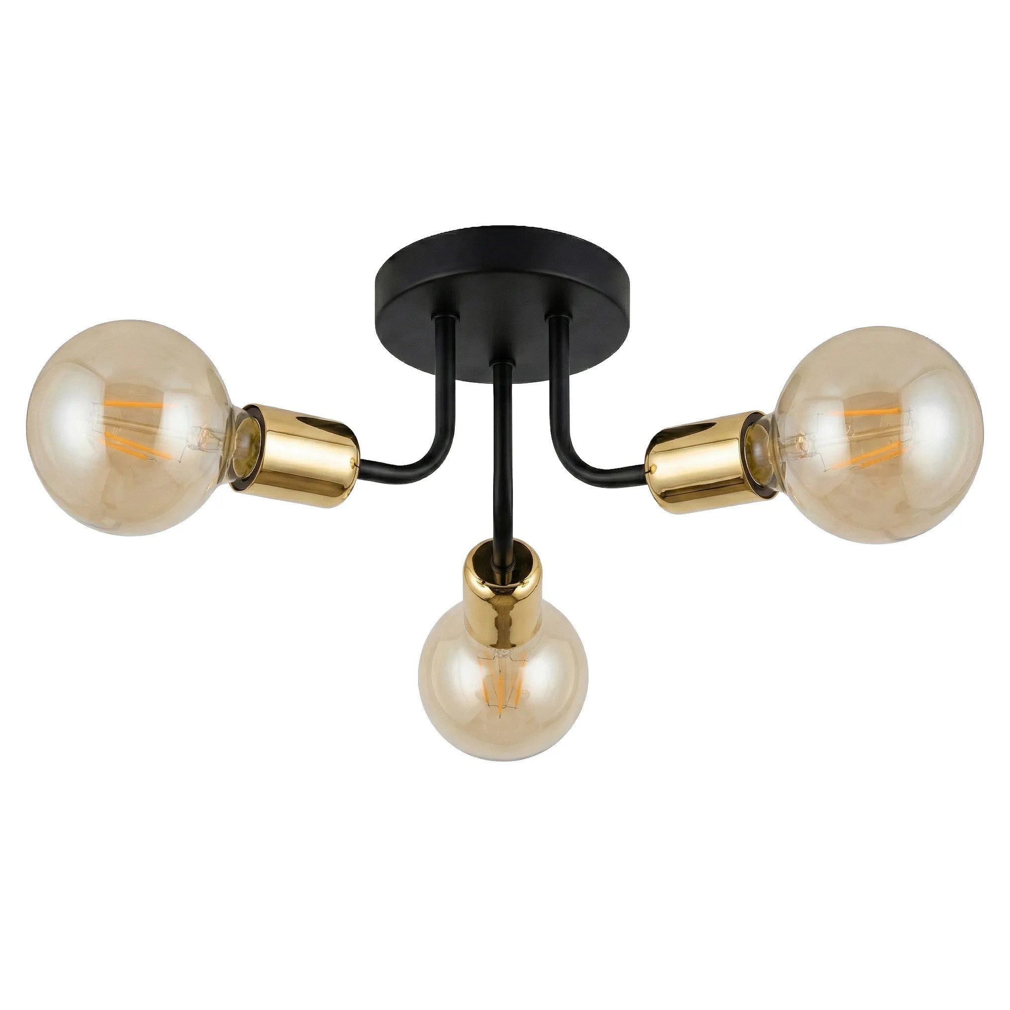 Lampa Wisząca APP1117-3C Czarno Złota 1