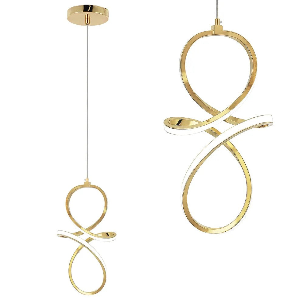 LAMPA WISZĄCA LED LHJ091-1CP GOLD 1