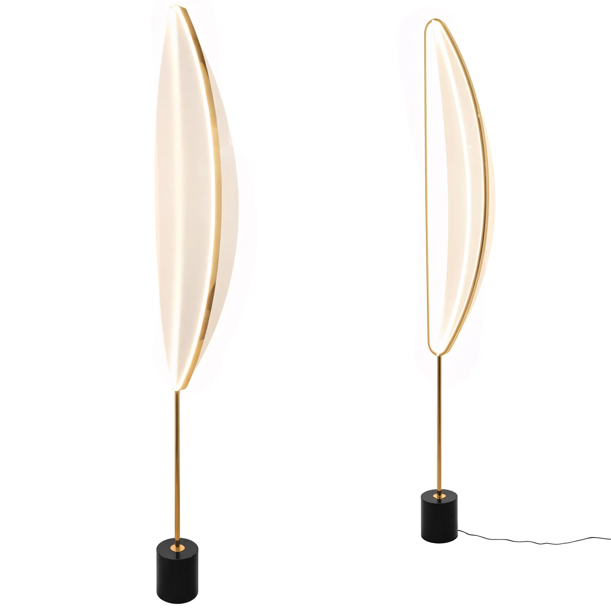 Lampa Stojąca Podłogowa LED G126-F Złota 1