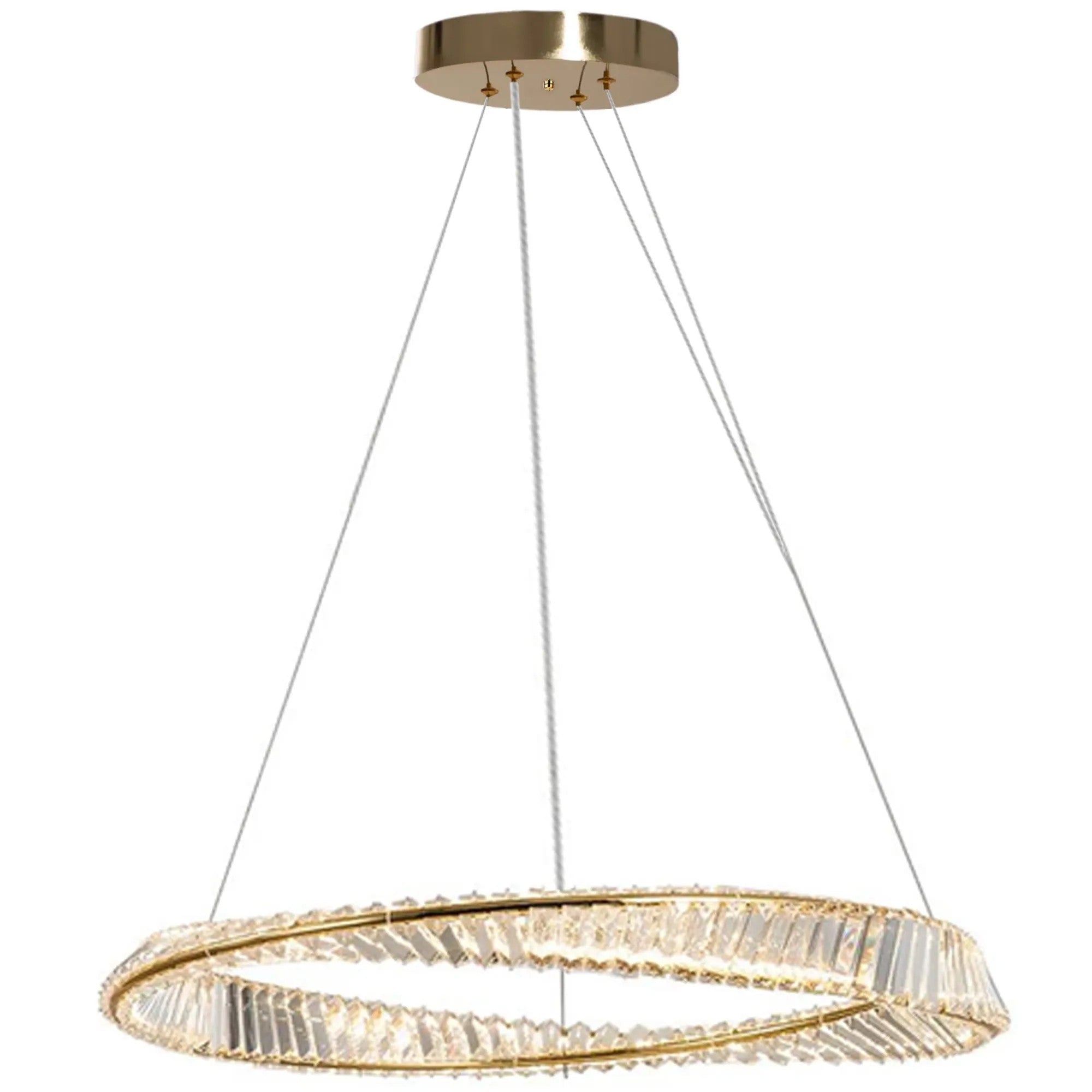 KRYSZTAŁOWA LAMPA SUFITOWA LED APP1064-1CP 1