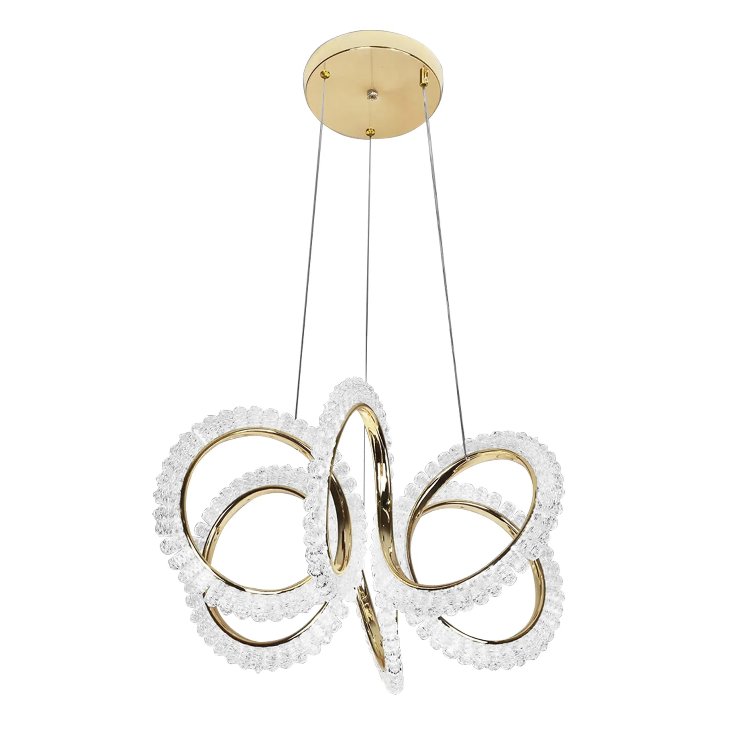 LAMPA WISZĄCA LED G037-CP ZŁOTA 1