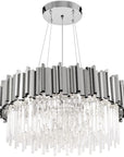 Lampa Sufitowa Plafon Kryształowa APP1480-1C Chrom 1