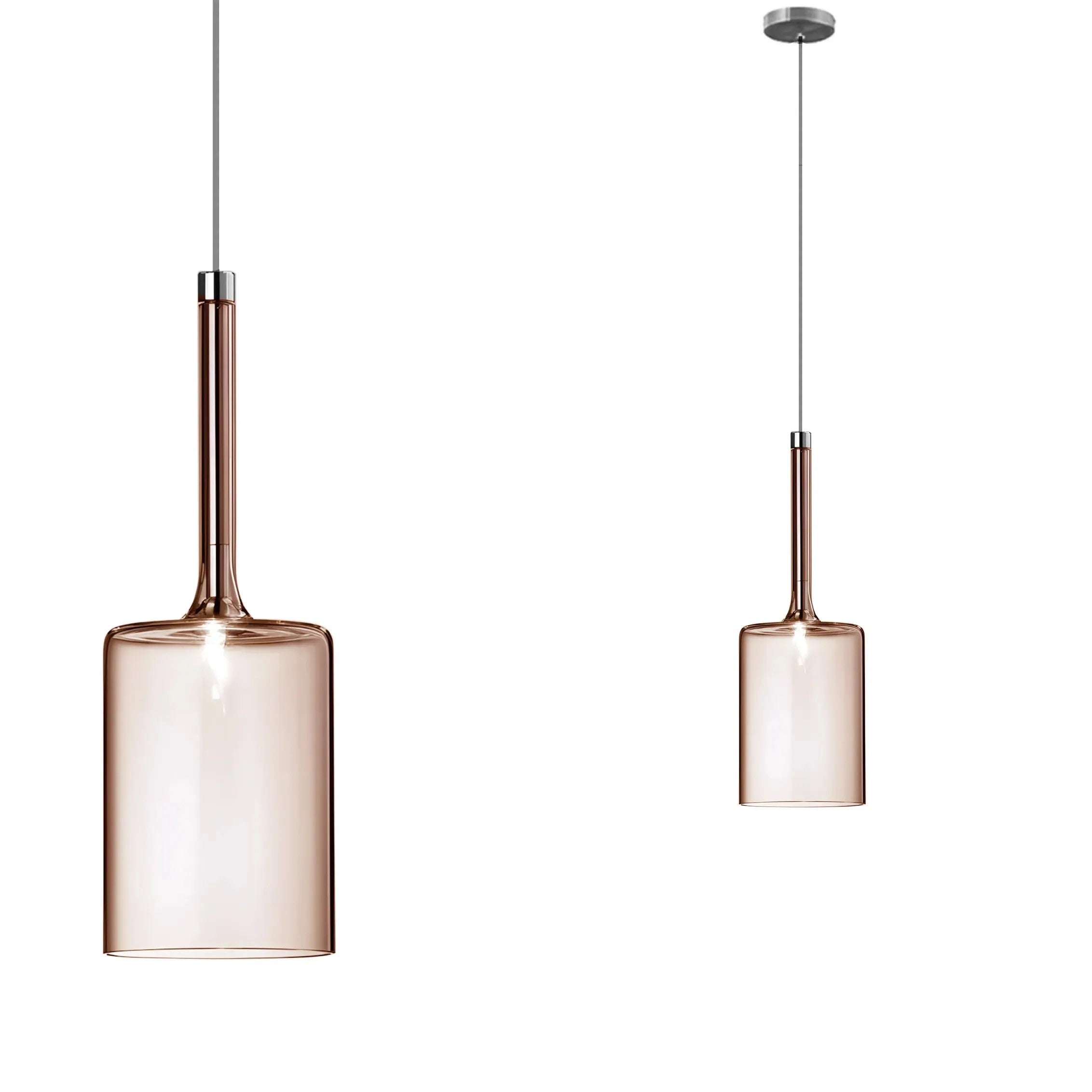 Lampa Sufitowa Wisząca Szklany Klosz APP1699-1CP AMBER B 1