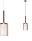 Lampa Sufitowa Wisząca Szklany Klosz APP1699-1CP AMBER B 1