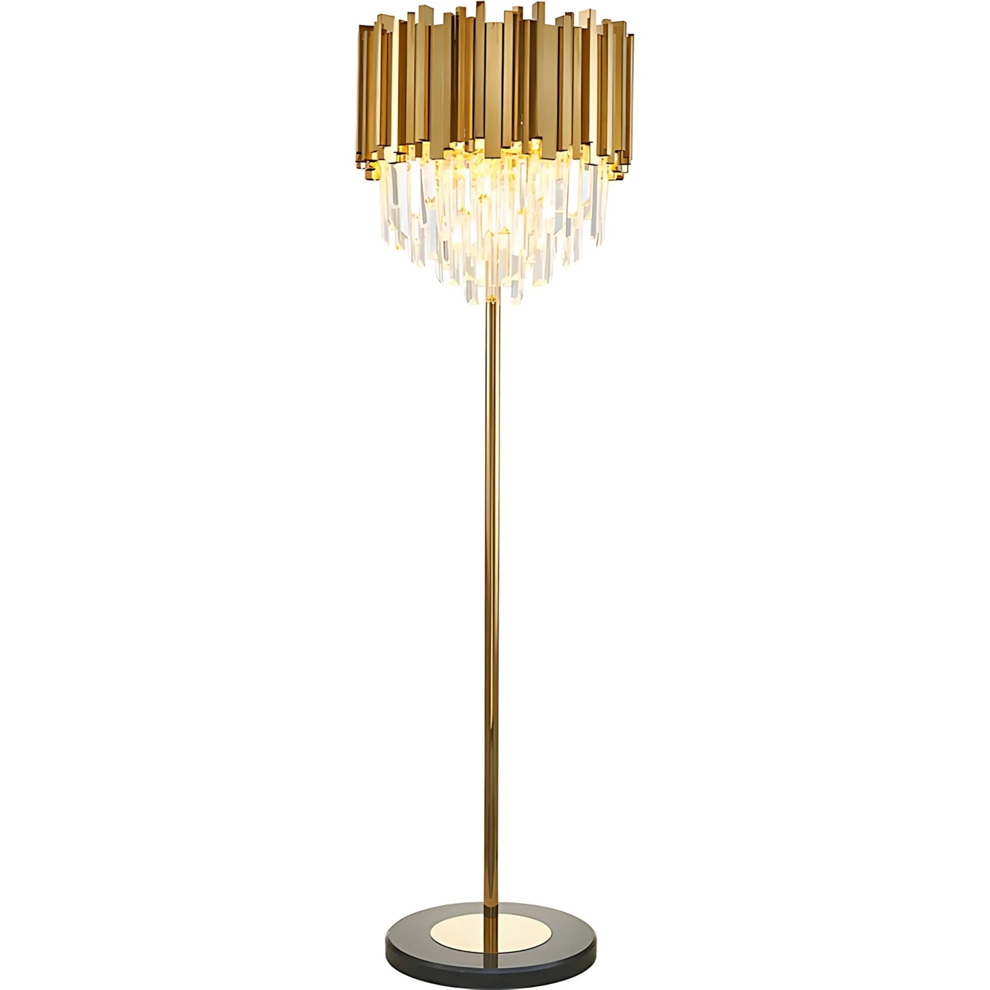 Lampa Stojąca Podłogowa APP1717-3F Złota 1