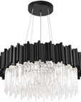 Lampa Sufitowa Plafon Kryształowa APP1481-1C Black Matt 1