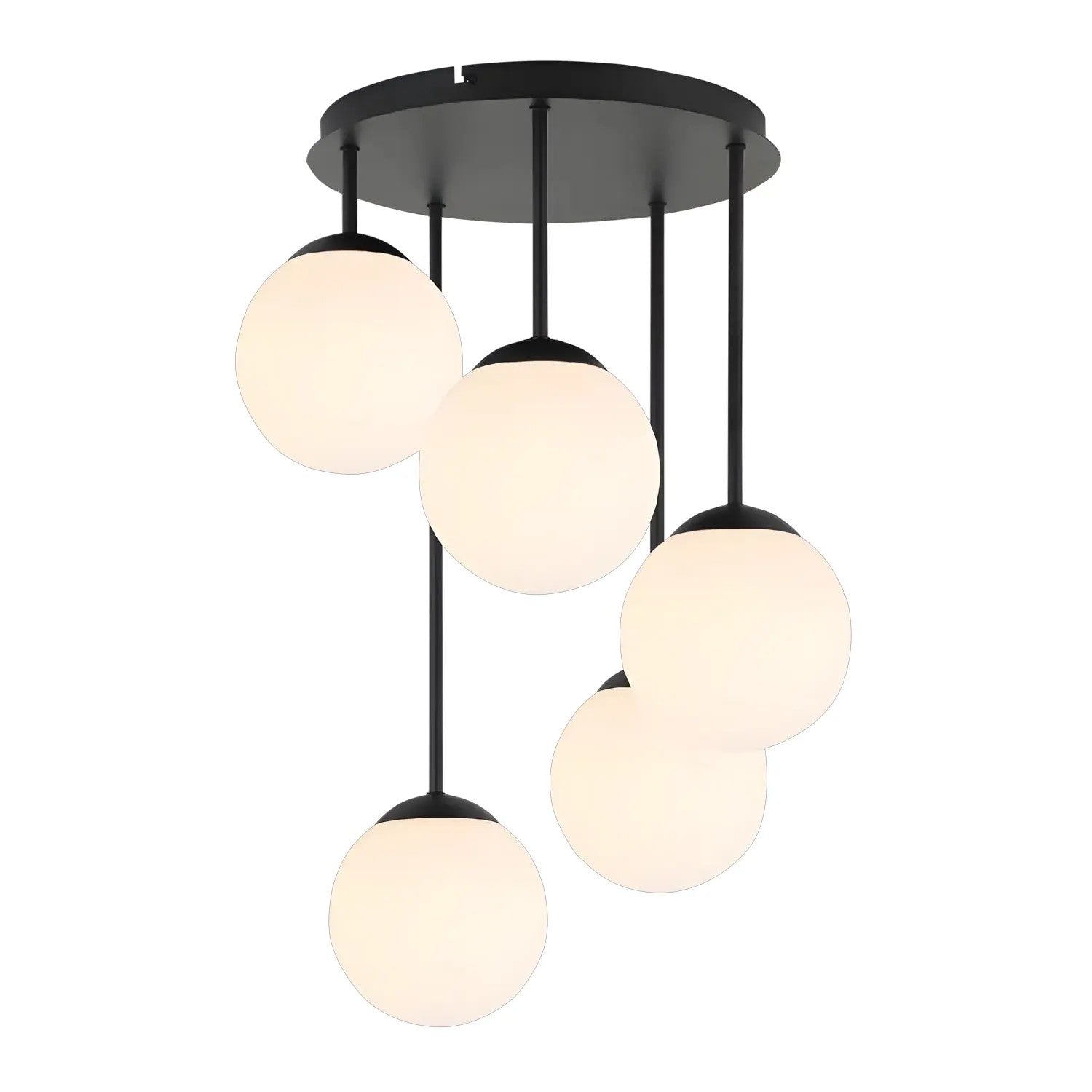 LAMPA SUFITOWA WISZĄCA APP1816-5CPR BLACK 1
