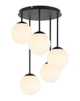 LAMPA SUFITOWA WISZĄCA APP1816-5CPR BLACK 1