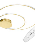 LAMPA SUFITOWA Z PILOTEM PLAFON LED APP803-C Złota 1