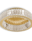 LAMPA KRYSZTAŁOWA PLAFON APP1720-C 40cm ZŁOTA SZCZOTKOWANA 1