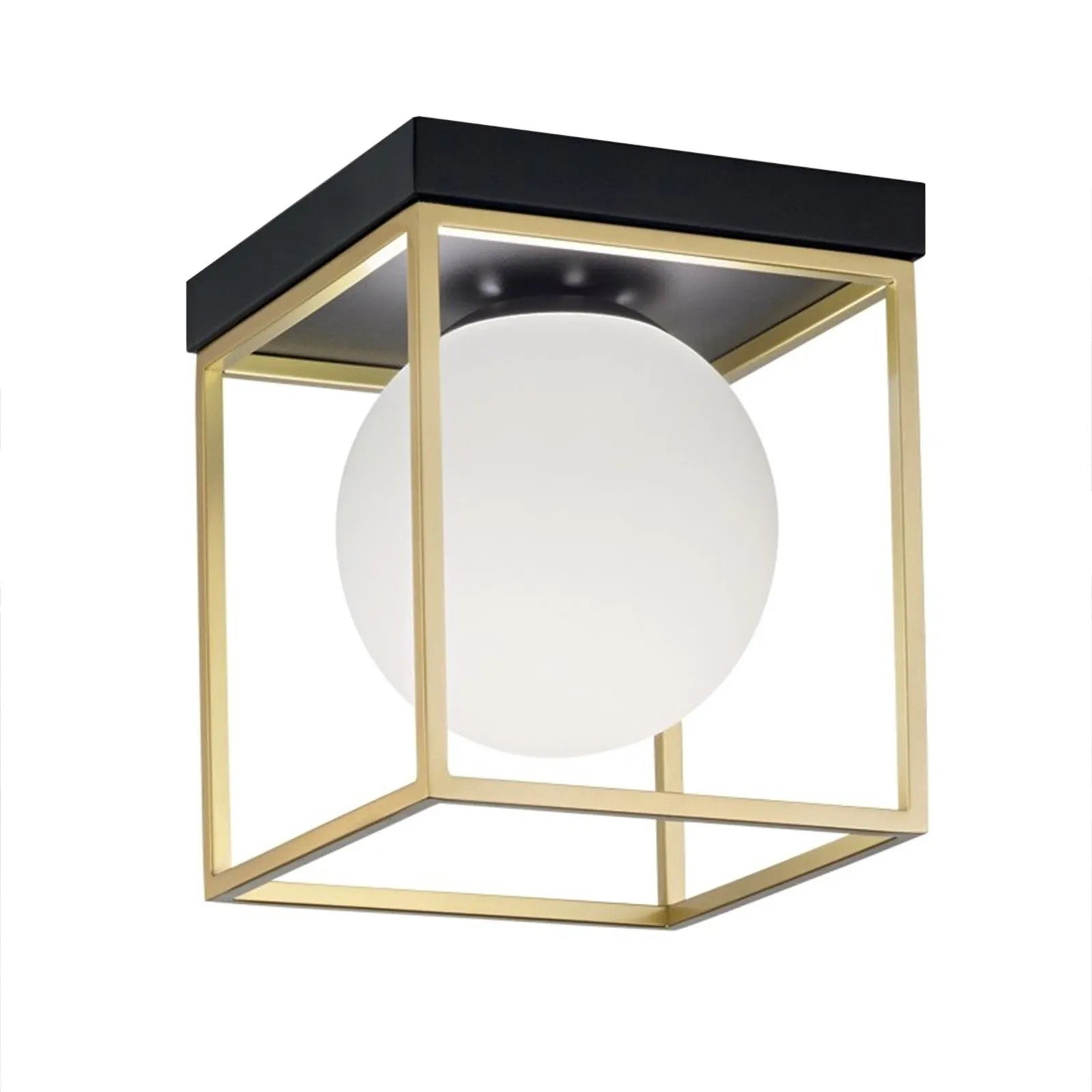 Lampa Sufitowa Plafon APP1166-1C Gold White 1