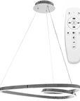 Lampa Sufitowa Wisząca Loop LED + Pilot APP798-cp Chrom 1