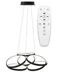 Lampa Sufitowa Nowoczesna LED + PILOT APP793-CP FLAT Czarna 1
